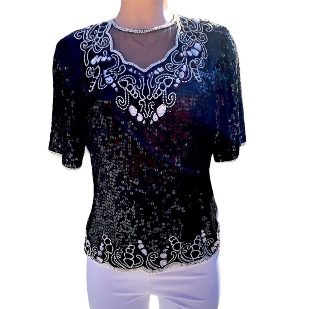 - Vintage Monika Sequin Blouse